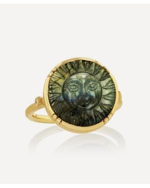 Brooke Gregson 18Ct Sun Labradorite Ring - Green