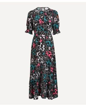Scamp & Dude Mixed Leopard Midi-Dress - Multicolour
