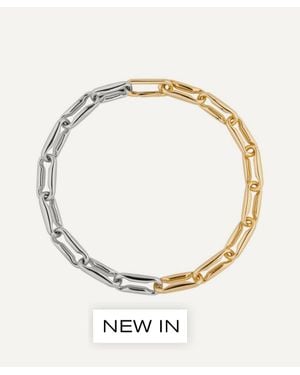 Joolz by Martha Calvo 14Ct-Plated Two-Tone Lexington Necklace - Metallic