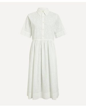 Liberty Victoria's Lace Gallery Shirt Dress - White