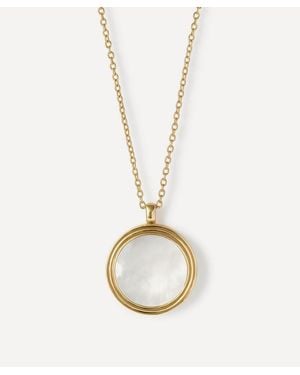 Astley Clarke 18Ct-Plated Vermeil Stilla Pearl Locket Necklace - Metallic