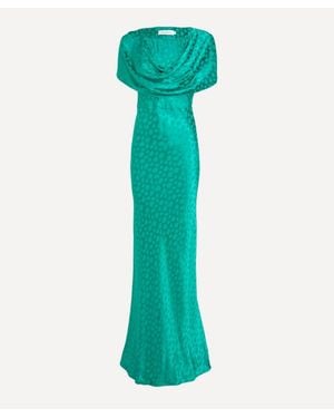 Rat & Boa Odessa Jacquard Maxi Dress - Green