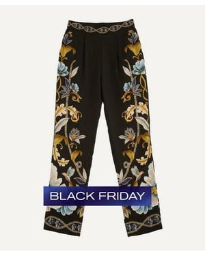 FARM Rio Flowerful Pajama Pants - Black