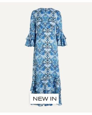 Liberty Silk Gala Maxidress - Blue