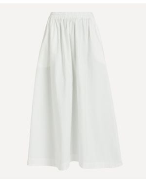 ALIGNE Women's Natalie Midaxi Cotton Poplin Skirt 8 - White