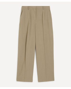 TOTEME Wide Fluid Trousers - Natural