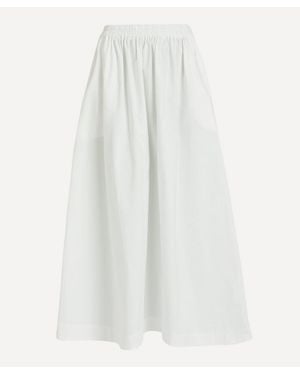 ALIGNE Natalie Midaxi Cotton Poplin Skirt - White