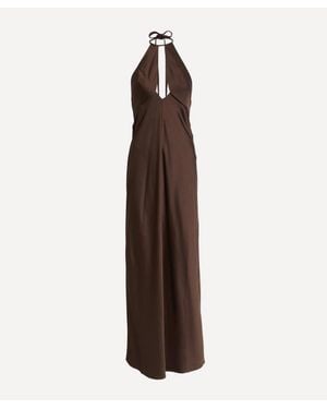 Significant Other Becca Halter Maxi Dress - Brown