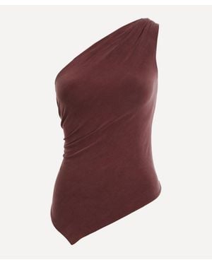 Peachy Den Amelia One-Shoulder Top - Purple