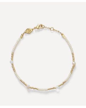Anni Lu 18Ct-Plated Clemence Beaded Bracelet - Natural