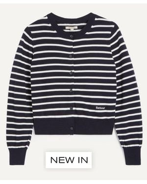 Barbour Baiton Striped Cardigan - Blue