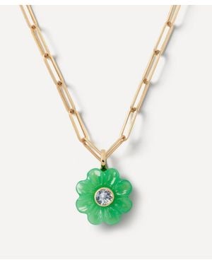 Sophie Joanne 14Ct Small Daisy Flower Pendant - White