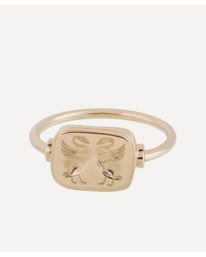 Anna + Nina 14Ct Lovebirds Ring - Natural