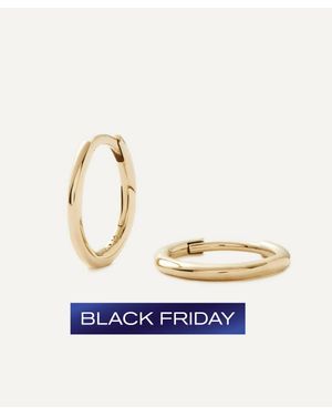 Missoma 14Ct Fine Classic Mini Hoop Earrings - Blue