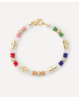 Joolz by Martha Calvo 14Ct-Plated Translucence Bead Bracelet - Metallic