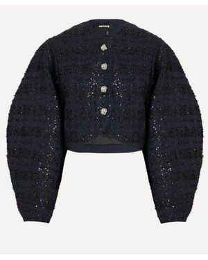 ROTATE BIRGER CHRISTENSEN Boucle Short Jacket - Blue