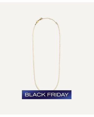 Anni Lu 18Ct-Plated You Are Loved Beaded Necklace - White