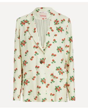 KIPPER Strawberries And Cream Blazer - Natural