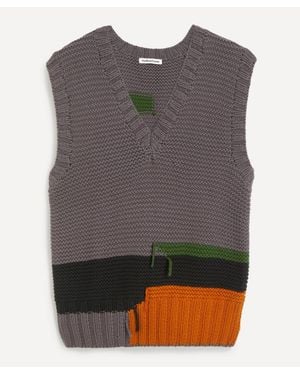 YMC Heidi Cotton-Knit Vest - Gray