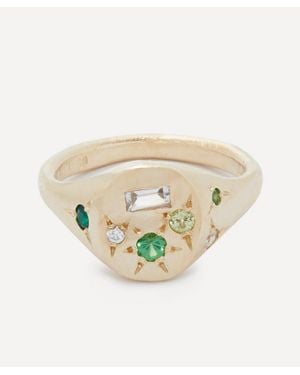 Seb Brown 9Ct Spazio Signet Ring - White