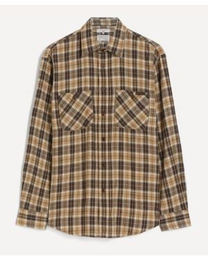 Nudie Jeans Julian Worker Check Shirt - Brown