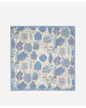 Liberty Persian Gardens 90X90 Silk Scarf - Blue