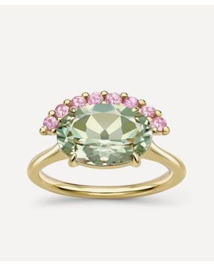 Dinny Hall 9Ct Amethyst And Sapphire Ring - Metallic