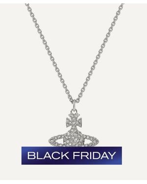 Vivienne Westwood Tone Grace Bas Relief Pendant Necklace - Blue