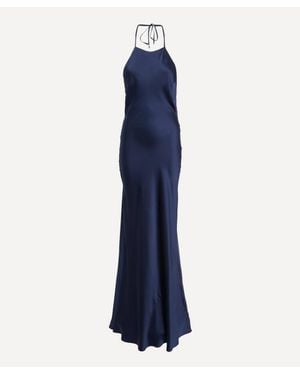 Reformation Jeanie Silk Maxi Dress - Blue