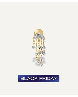 Yvonne Léon 18Ct Diamond Jellyfish Drop Earring - White