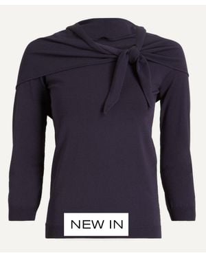 Max Mara Fenice Scarf Sweater - Blue