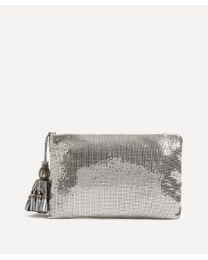 Anya Hindmarch Georgiana Mesh Clutch Bag - Grey