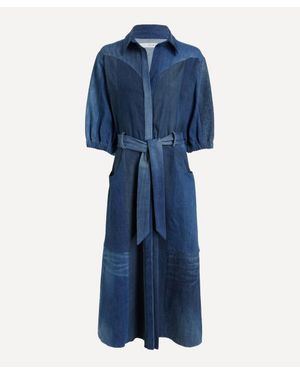 E.L.V. Denim Willow Denim Shirt Dress - Blue