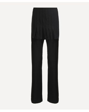 Paloma Wool Andrale Pleated Skirt Pants - Black