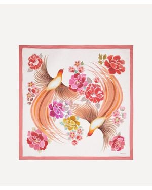 Liberty Paradise Shawl Silk Scarf 140 - Pink