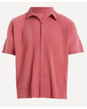 Homme Plissé Issey Miyake Mc April Pleated Shirt - Red