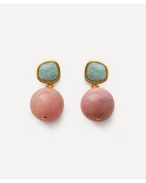 Lizzie Fortunato Plated Rio Drop Earrings - Green