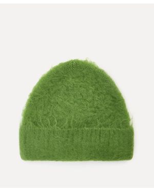 Acne Studios Wool-Mohair Beanie - Green