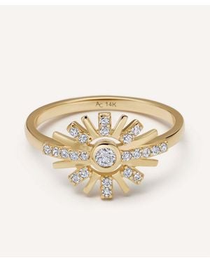 Astley Clarke 14Ct Atomic Diamond Ring - White