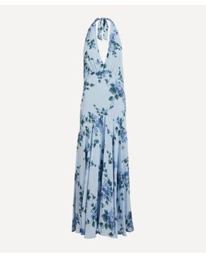 Reformation Briony Georgette Dress - Blue