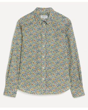 Liberty Tana Lawn Cotton Fitted Shirt - Green