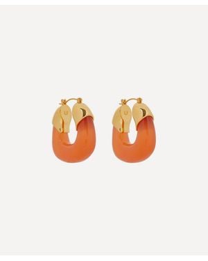 Lizzie Fortunato Plated Organic Hoop Earrings - White