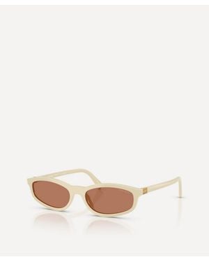 Miu Miu Rectangle Sunglasses - Natural