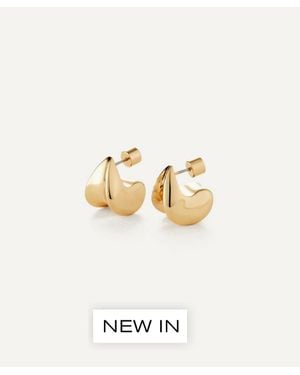 Jenny Bird 14Ct-Plated Small Paige Puff Earrings - White