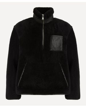 A.m. Shearling Fleece Jacket - Black