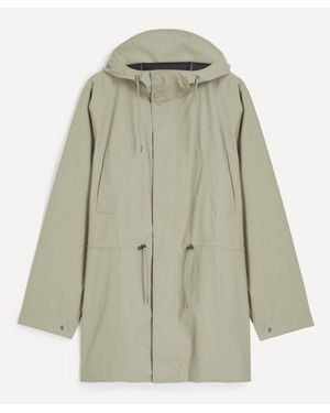 Rains Belted Long Jacket - Green