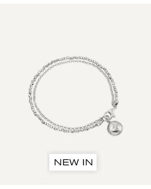 Astley Clarke Sterling Biography Locket Bracelet - Natural