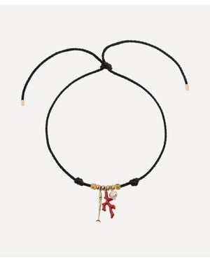 Joolz by Martha Calvo 14Ct-Plated Sardina Cord Necklace - Metallic