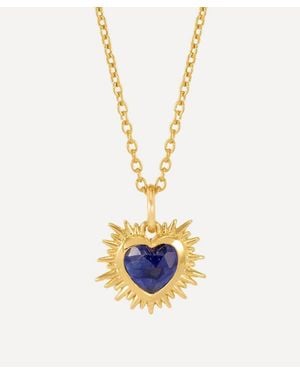 Rachel Jackson 22Ct-Plated Electric Love September Birthstone Necklace - White