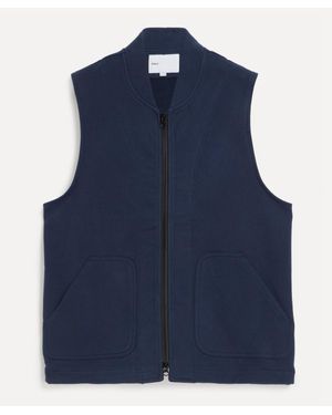 Adsum Cotton Fleece Vest - Blue